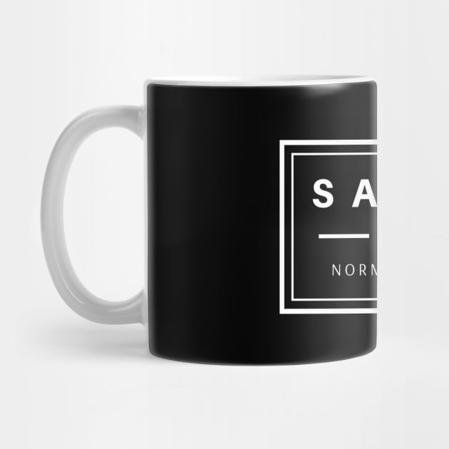 Salty like normal saline white text design, would make a great gift for Nurses or other Medical Staff! by BlueLightDesign